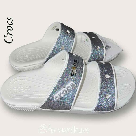 Crocs Classic Croc Glitter II Sandal Multi M6 W8 - Picture 6 of 11